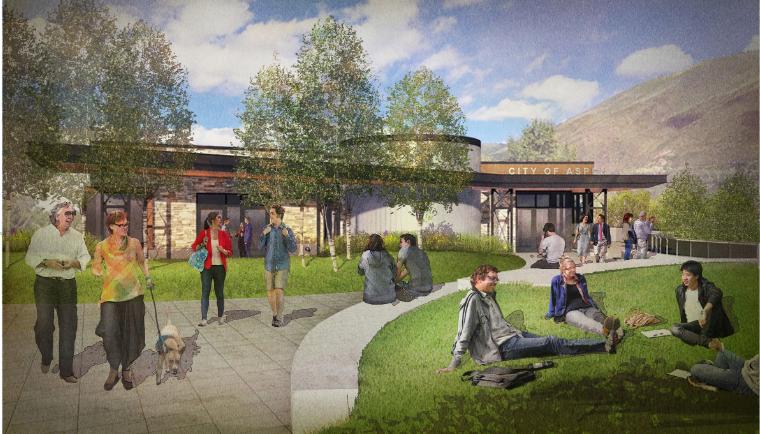 Plaza rendering